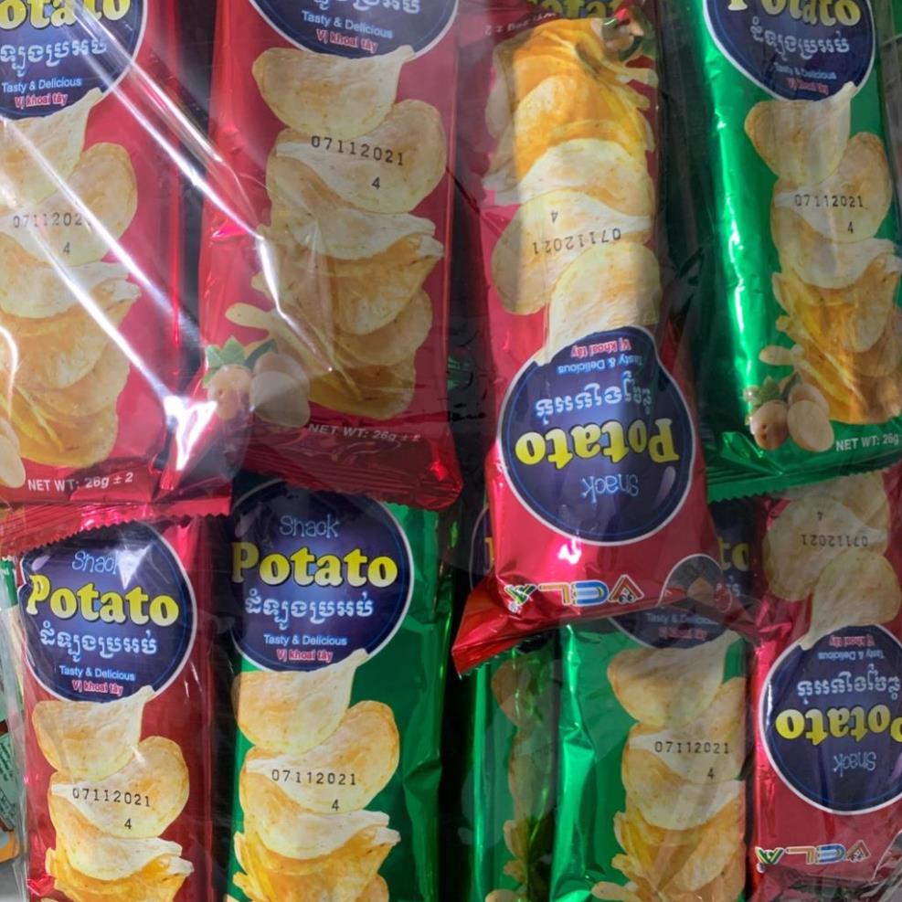 [ICLN9 giảm 5K cho đơn hàng 50k] Snack Potato Khoai Tây Lát VeLa Đồ Ăn Vặt Ngon Giòn Giá Rẻ