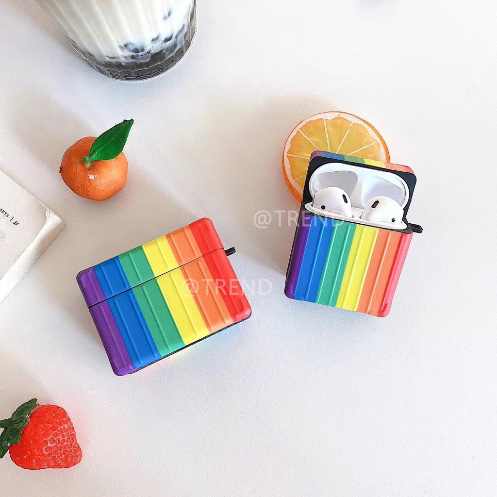 Rainbow cartoon Wireless Bluetooth Earphone Case for airpods 1 2 silicone soft cover airpods pro Accessories Case Cover