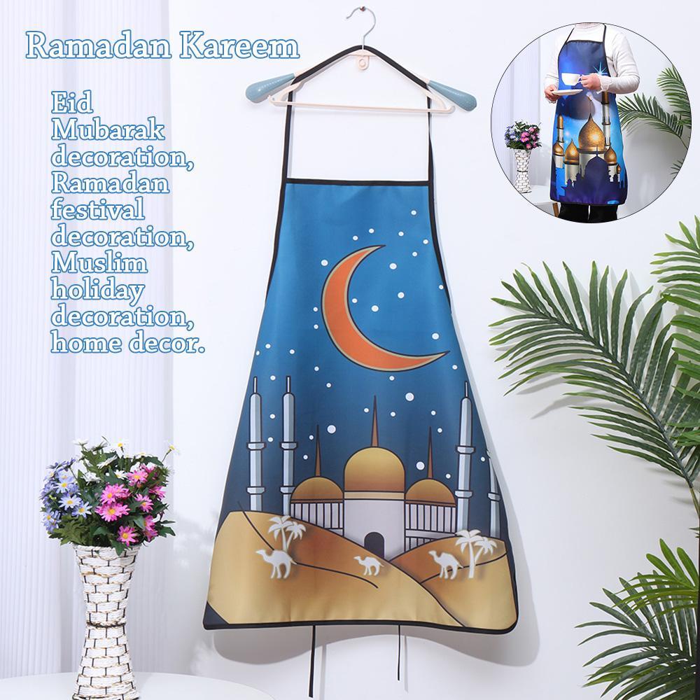 Jane Ramadan Kareem Tạp Dề Polyester In Hình Lâu Đài Mặt Trăng Cho Bữa Tiệc Gia Đ
