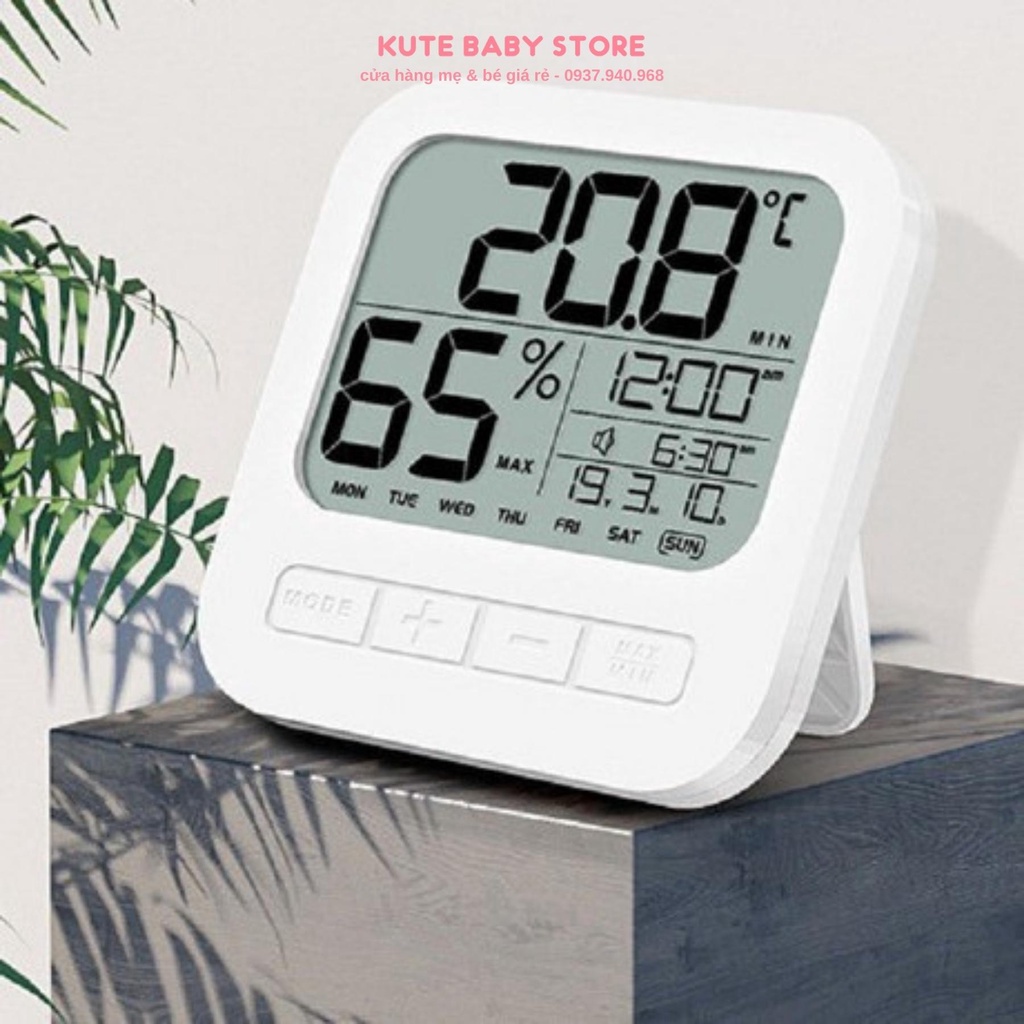 Nhiệt Ẩm Kế Phòng Ngủ Cho Bé Đo Nhiệt Độ Và Áp Suất Phòng Tự Động Và Chính Xác 1 Đổi 1
