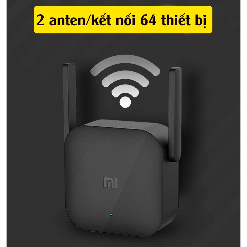 [ Bản Quốc Tế ] Cục kích sóng wifi xiaomi Pro 2 râu - Mở rộng sóng Wifi, Tăng cường mạng Wifi -R03- Mi WiFi Repeater Pro