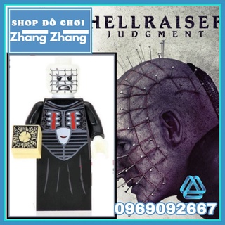 Xếp hình mô hình Ma đinh Pinhead trong phim kinh dị Hellraiser judgment Minifigures Kopf KF323