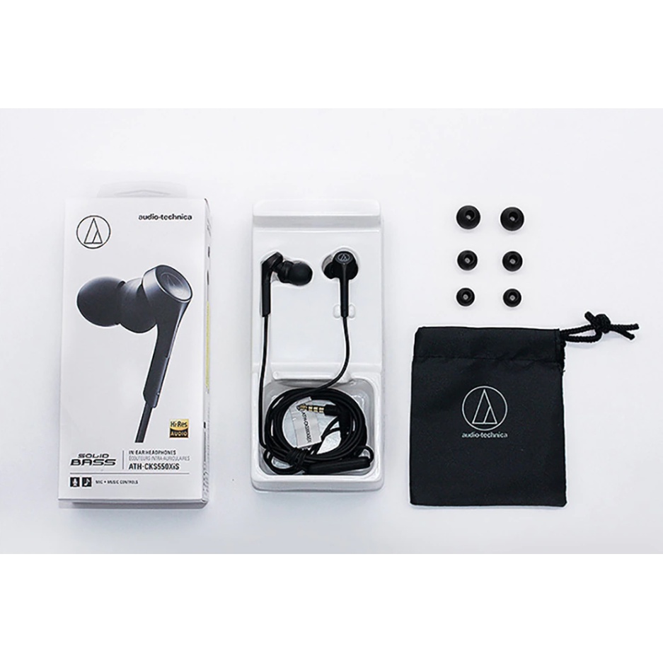 Tai Nghe Nhét Tai Audio Technica ATH-CKS550XIS , chân cắm 3.5mm, hires audio, có mic âm bass cực mạnh