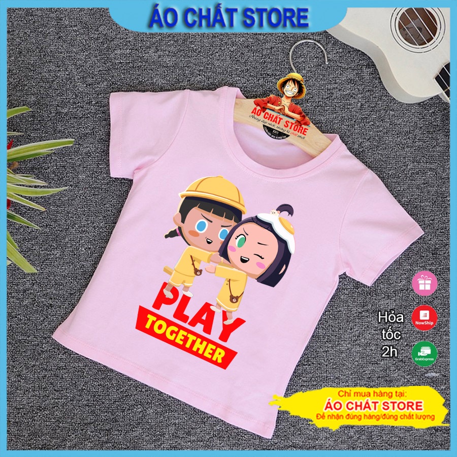 Áo thun Play Together cho bé trai bé gái dễ thương | Áo trẻ em Play Together giá rẻ siêu đẹp PT03