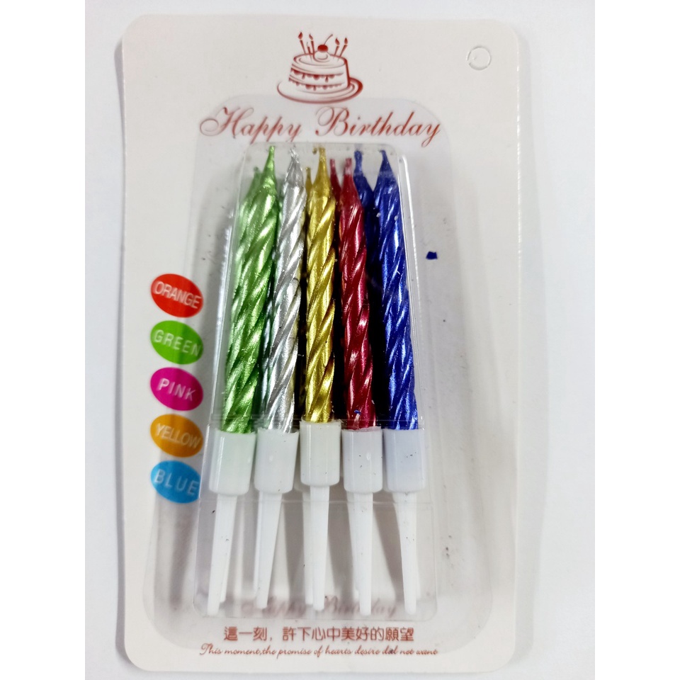 Nến cây xoắn có các màu