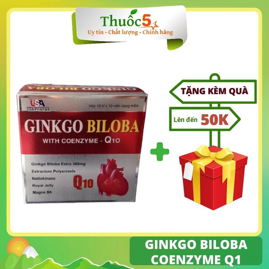 Ginkgo Biloba Coenzyme Q10 hoạt huyết dưỡng não 100 viên