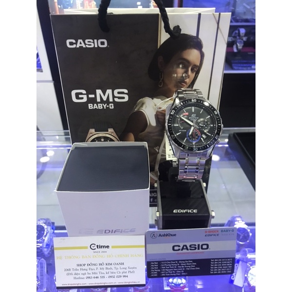 [Sản Phẩm] Đồng Hồ Nam Casio Nhật Bản Edific EFR-552D-1A3VUDF Dây Kim Loại