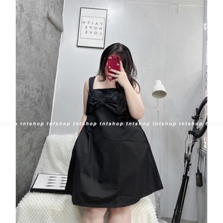 ĐẦM 2 DÂY KAKI NƠ TO [ TNT SHOP BIGSIZE 60kg 90kg ]