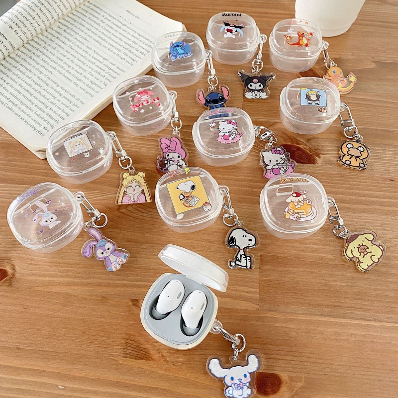 Vỏ Bảo Vệ Hộp Sạc Tai Nghe Không Dây Baseus Encok Tws Wm01 Trong Suốt In Hoạt Hình Melody Snoopy Dễ Thương