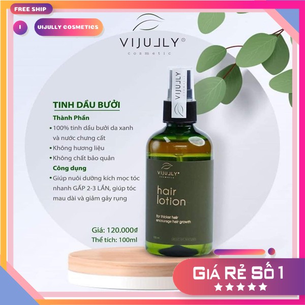 [100% Chính Hãng] Tinh dầu xịt bưởi Vijully kích mọc tóc