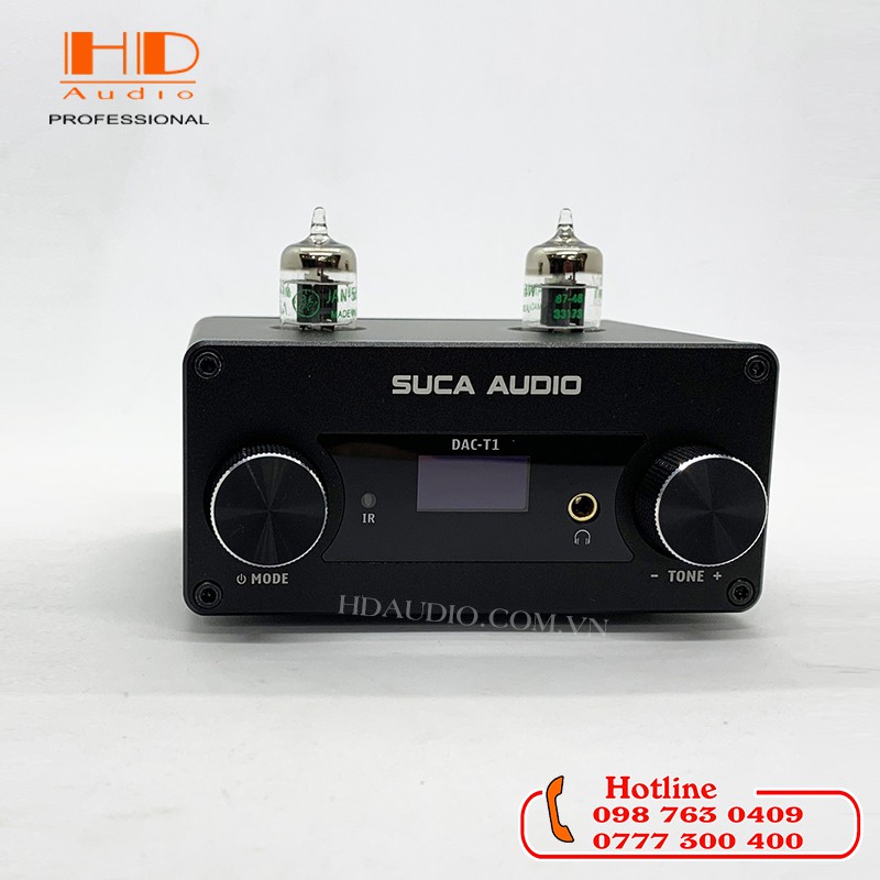 Giải mã Tích Hợp Pre Đèn SUCA-AUDIO DAC T1 hỗ trợ nhiều đầu vào và cải thiện âm thanh ngọt ngào hơn với phần Pre đèn.