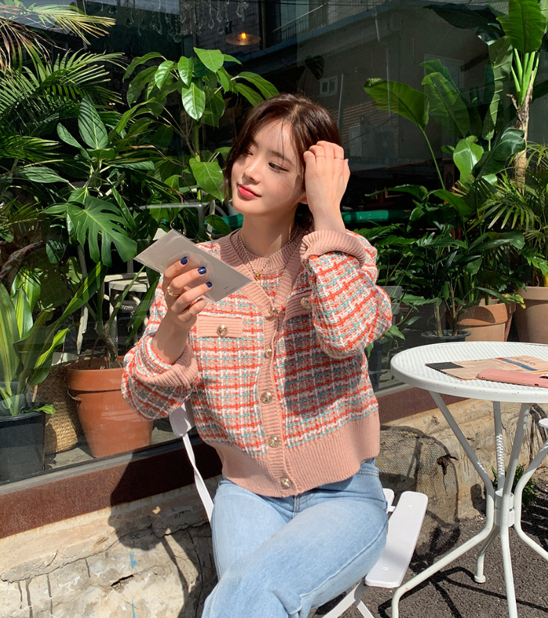 Áo Khoác Cardigan Cổ Chữ V Phong Cách Thu Đông Hàn Quốc 2021 | BigBuy360 - bigbuy360.vn