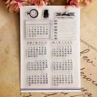 Tem Silicon Trong Suốt Hình Chữ Số Dùng Để Làm Scrapbook/Album Ảnh/Thiệp