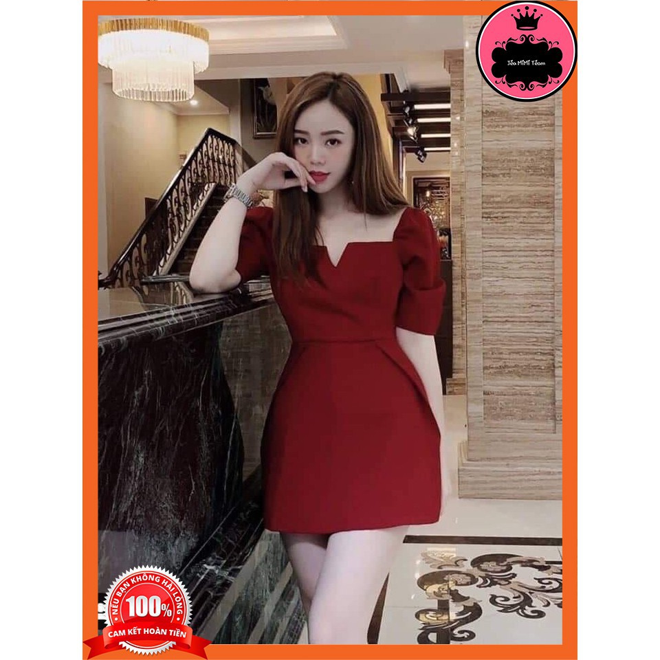 ĐẦM BÚP BÊ CÓ MÚT NGỰC VẢI COTTON FREESIZE | BigBuy360 - bigbuy360.vn