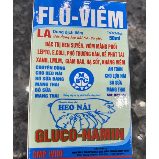 1 lọ FLU - VIÊM dùng cho heo trâu bò dê cừu