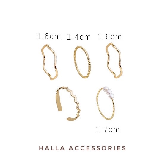 Nhẫn Nữ Ring chain HALLA NH106 NH107