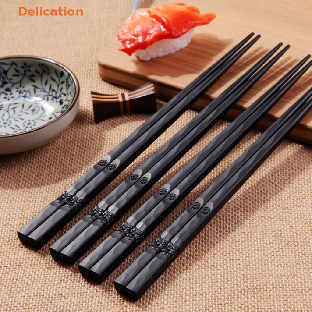 1 Cặp Đũa Ăn Sushi Màu Đen Phong Cách Trung Hoa
