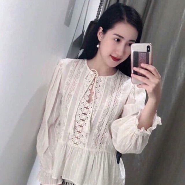 Áo trắng thô mát hàng xuất