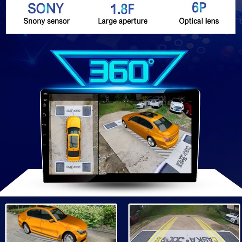 360° Camera Mắt Cá 3D Gắn Sau Xe Hơi AHD 1080P / 720P