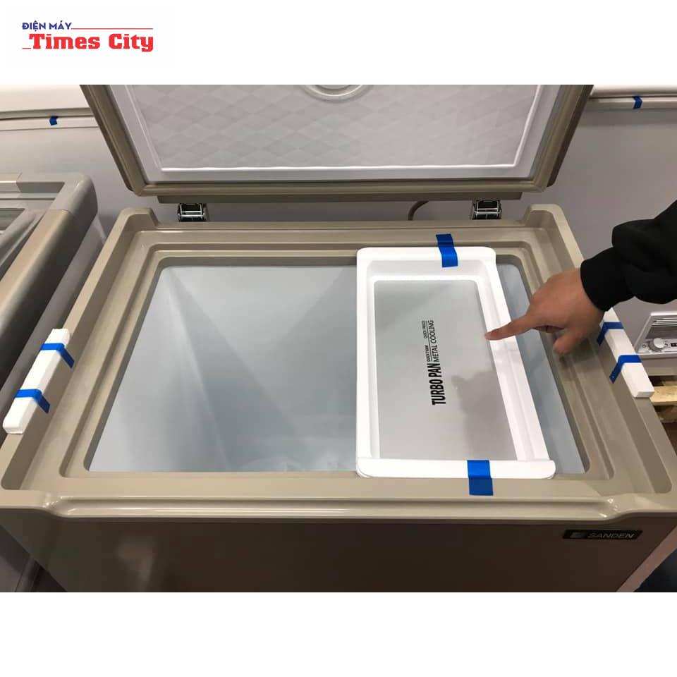 Tủ đông 100 lít , tủ đông mini Sanden Nhật SNQ-0105+ chống tuyết 80% model cao cấp 2021