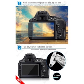 Miếng dán màn hình cường lực Nikon D5300/D5500/D5600