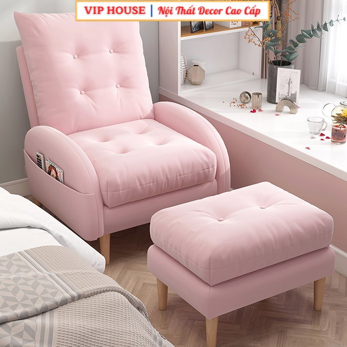 Ghế Sofa - Sofa Thư Giãn Kèm Đôn Gác Chân Điều Chỉnh 180 Độ GNK013