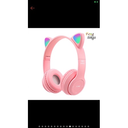 tai nghe mèo Bluetooth 5.0( hàng thanh lí chưa qua sử dụng)được kiểm hàng trước khi nhận