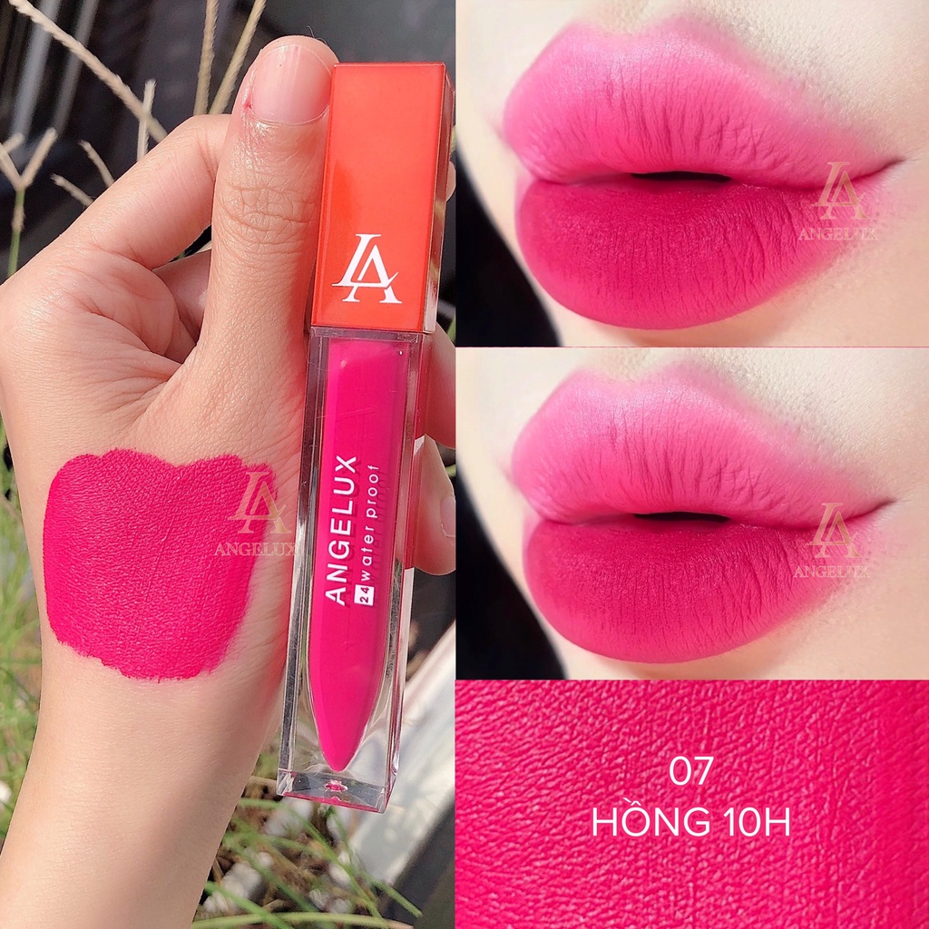 Son Angelux Cao Cấp Full Màu - Son Kem Lì Siêu Lì Không Chì Mềm Môi Công Nghệ Mới Nhất