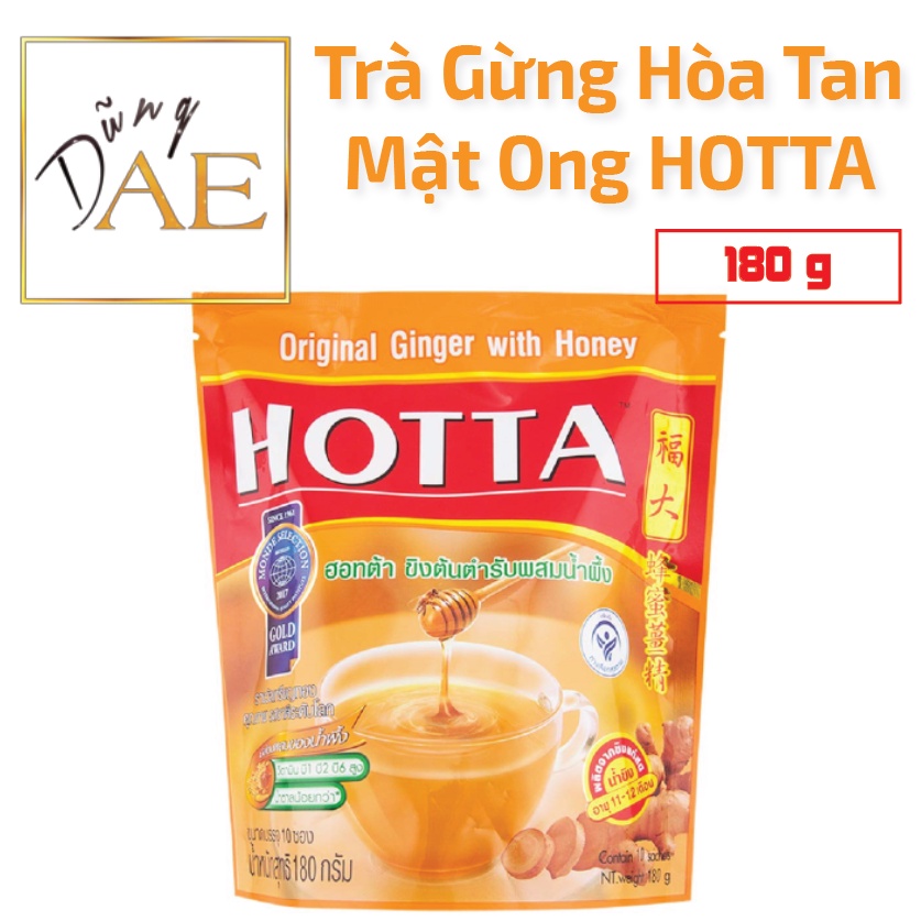 Trà Gừng Hoà Tan Hotta Mật Ong Thái Lan 180G