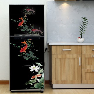 Decal trang trí tủ lạnh mẫu Cá Koi 2