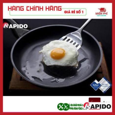 Chảo chống dính bếp từ, chảo từ Teflon Rapido 20cm, 24cm, 28cm đáy phẳng,thân và đáy chảo bằng nhôm đúc nguyên khối