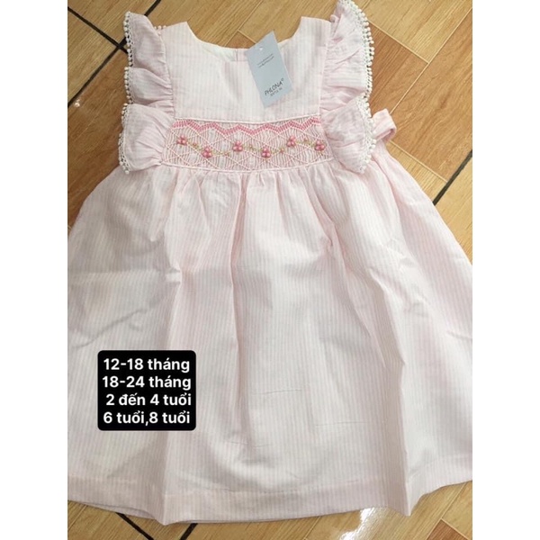 Váy smock cao cấp xuất Âu cho Bé gái