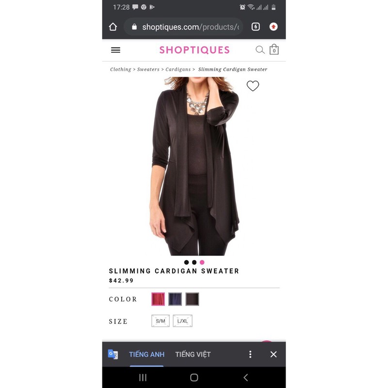 Khoác len xuất xịn, giá 260k giảm còn 129k