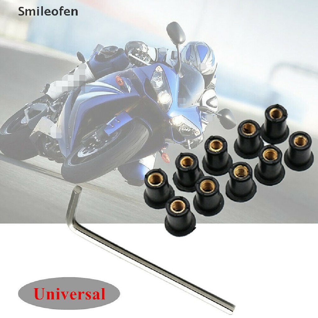 Bộ 10 Ốc Vít M5 15mm Chuyên Dụng Cho Kính Chắn Gió Xe Máy