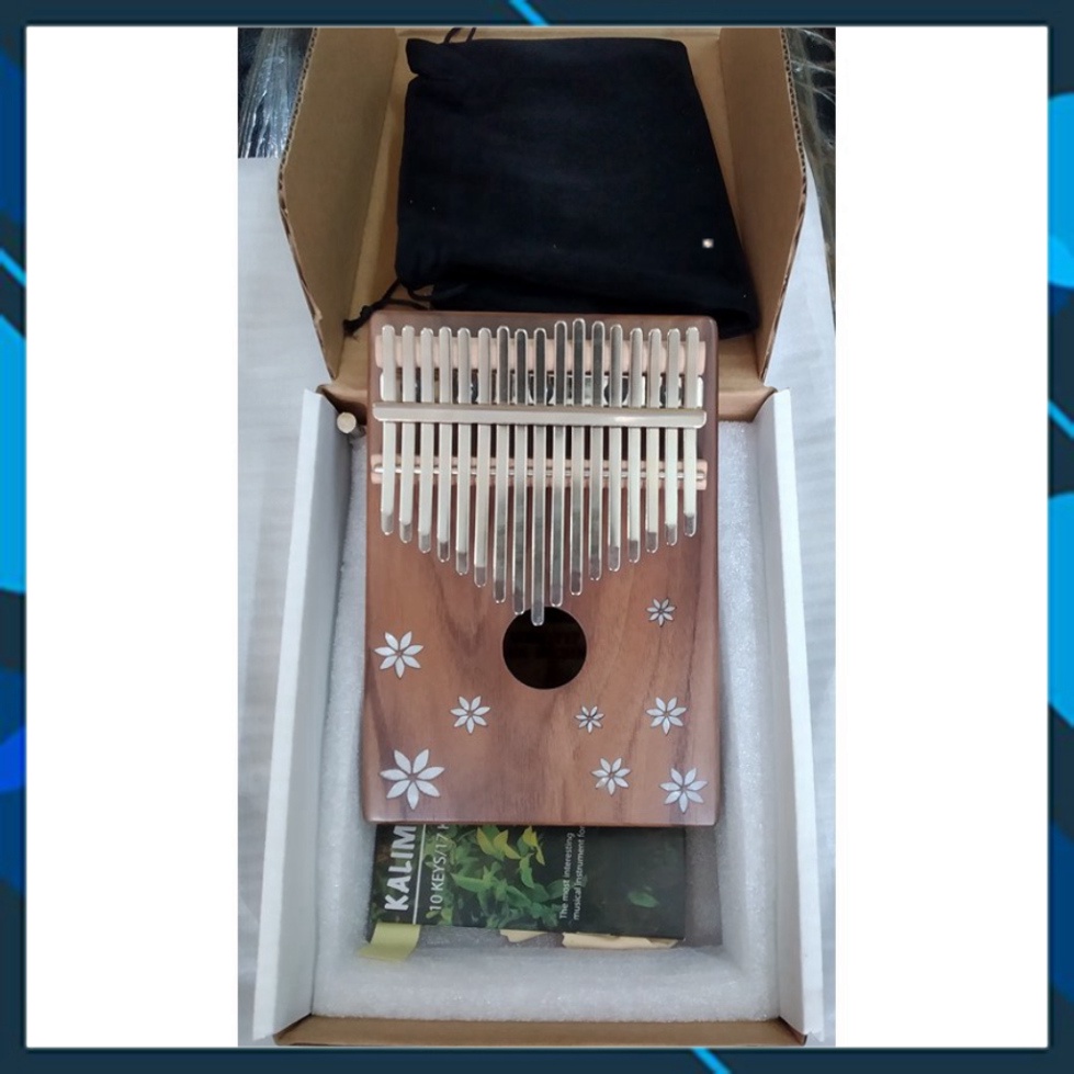 Đàn Kalimba Yael 17 Phím Gỗ Acacia Y17A (Khảm hoa - Mbira Thumb Finger Piano 17 Keys)