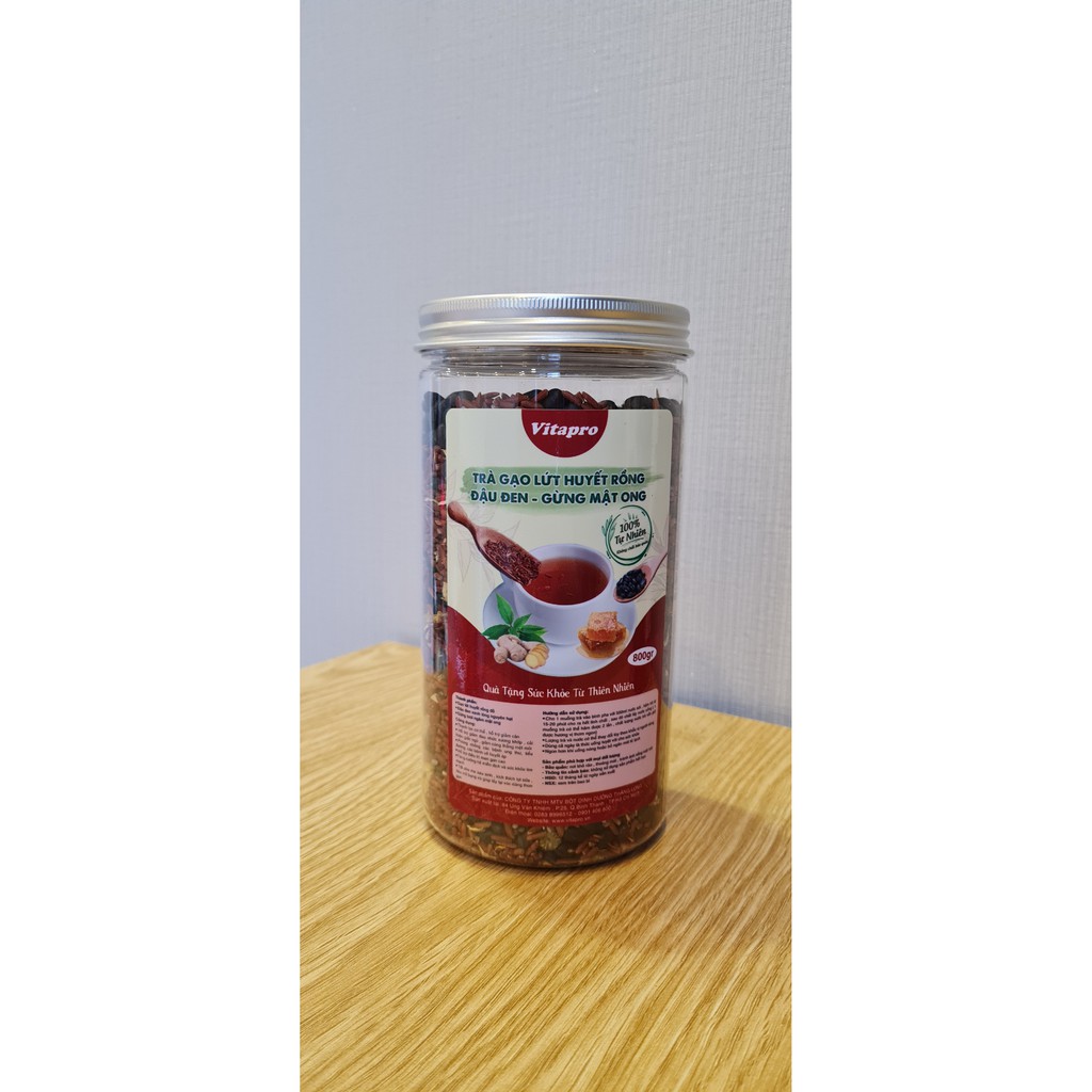 TRÀ GIẢM CÂN 🌾TRÀ GẠO LỨT ĐẬU ĐEN GỪNG MẬT ONG