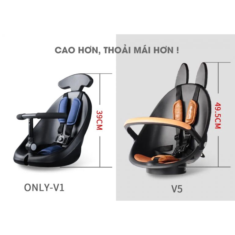 Xe đẩy gập gọn 4 chiều V5B Baobaohao, xe đẩy mái vòm chống tia UV cho bé - Monnie Kids