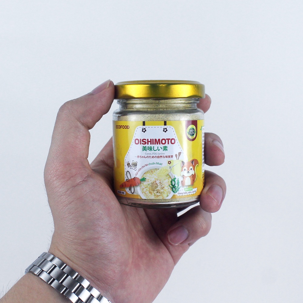 Hạt nêm cho bé ăn dặm, gia vị ăn cho bé Oishimoto vị rau củ, nấm rong biển 50g thơm ngon và đảm bảo vệ sinh ATTP