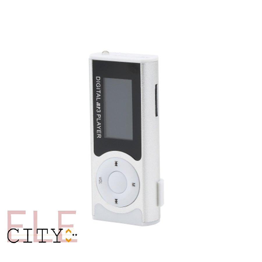 Máy Nghe Nhạc Mp3 Mini Màn Hình Lcd Hỗ Trợ Thẻ Tf 16gb Có Kẹp Tiện Dụng