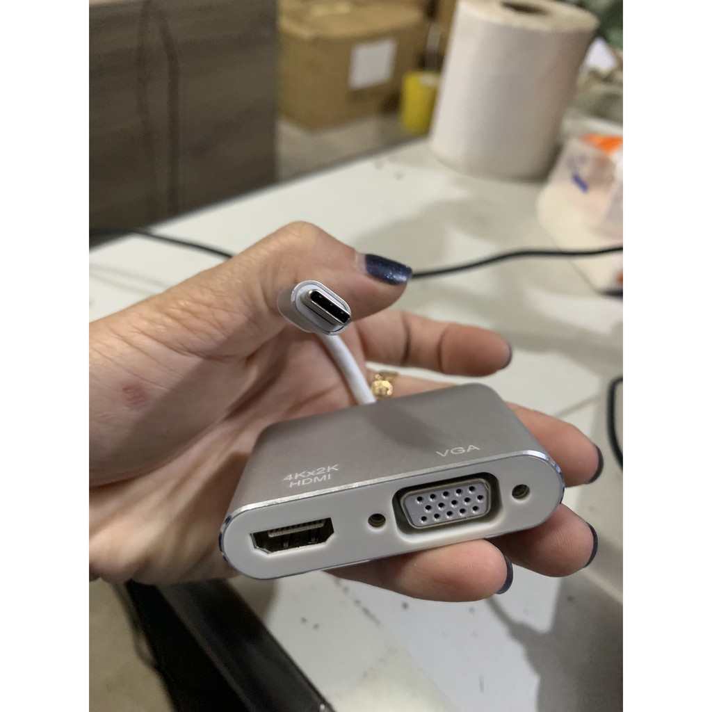 Cáp Chuyển Đổi, Cáp Chuyển Type C Sang Hdmi, Vga Cực Tốt Hình ảnh 4K