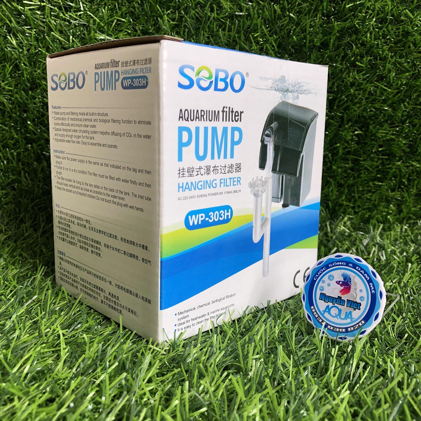Lọc thác cho hồ cá, hồ thủy sinh Mini - Sobo WP-303H
