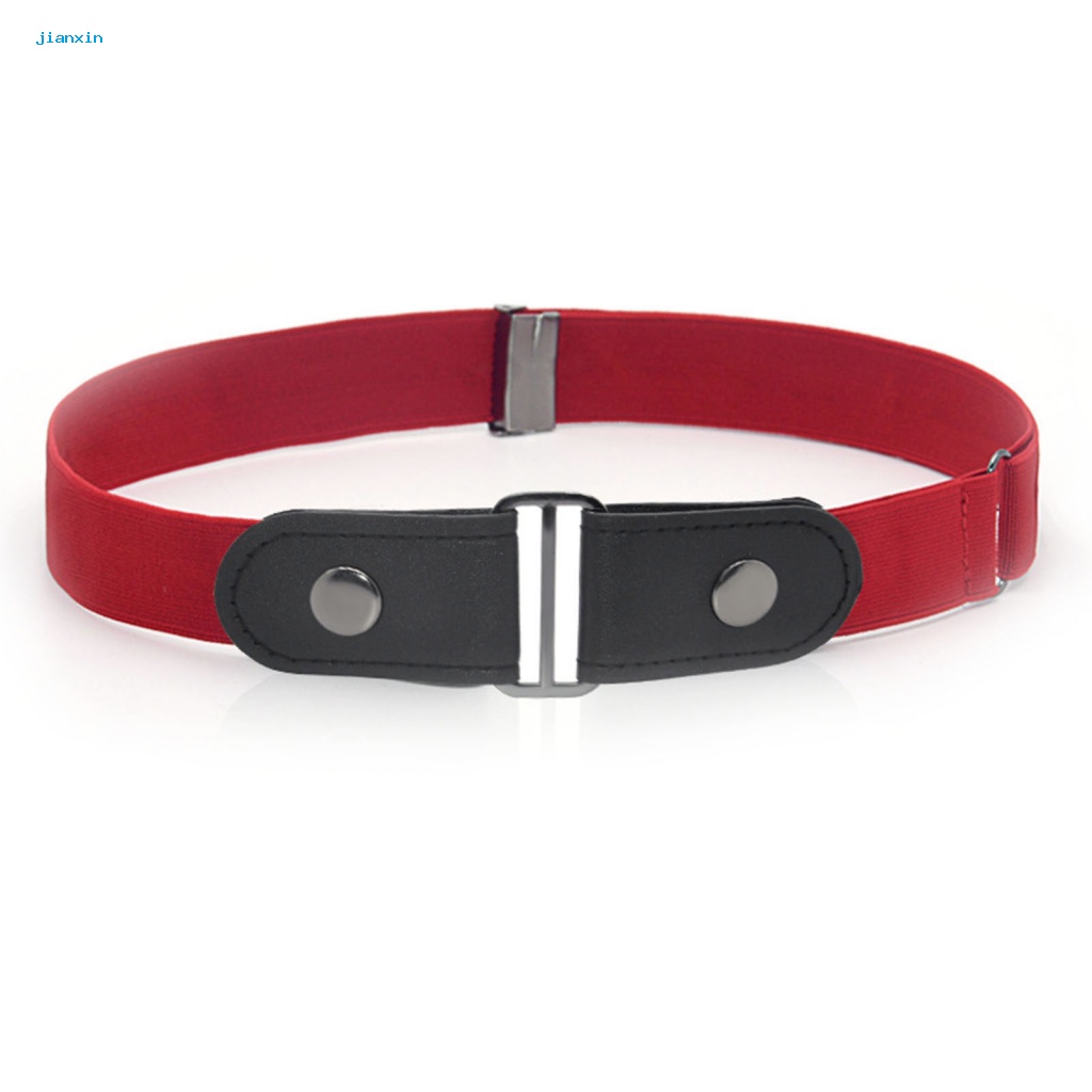 Dây Đai Đeo Thắt Lưng Co Giãn Mặt Kim Loại Cho Nam Nữ