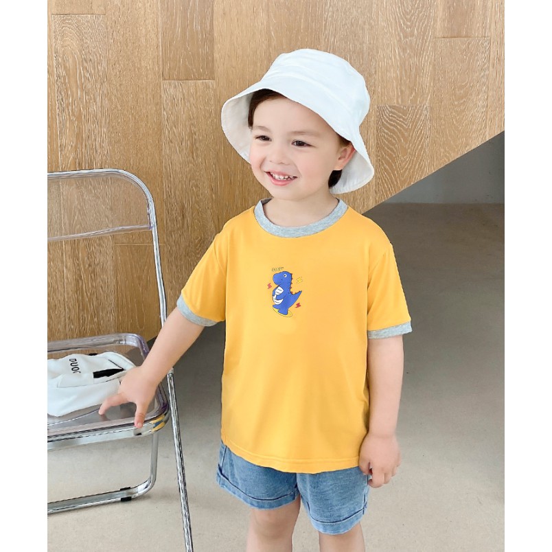 Áo Thun Bé Trai Bé Gái Hàn Quốc, Áo Phông Trẻ Em 1 đến 5 Tuổi Chất Cotton Xịn KidsOneStore size 8 đến 20kg AC2