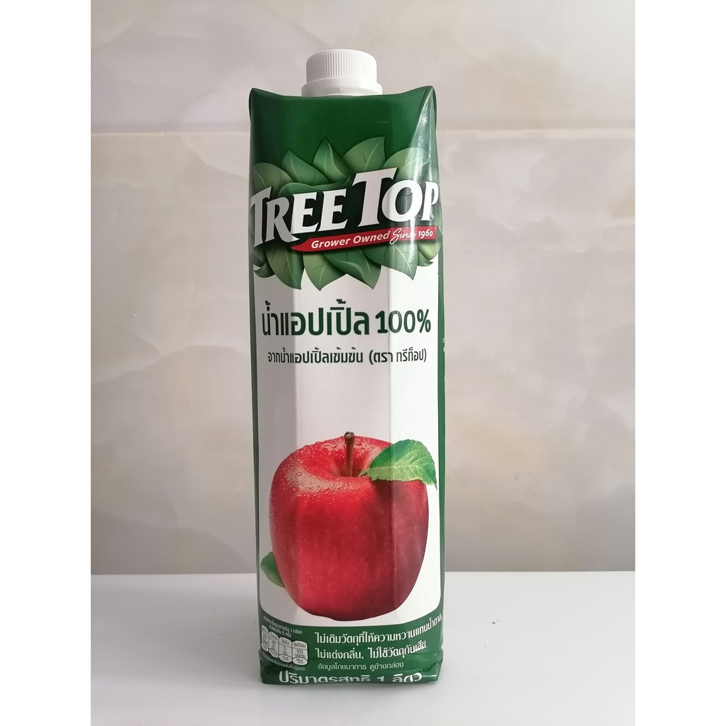 [1 Lít - TÁO] Nước ép nguyên chất [Thailand] TREE TOP 100% Apple Juice (halal) (btn-hk)