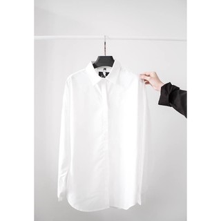 Áo sơ mi lụa unisex dài tay