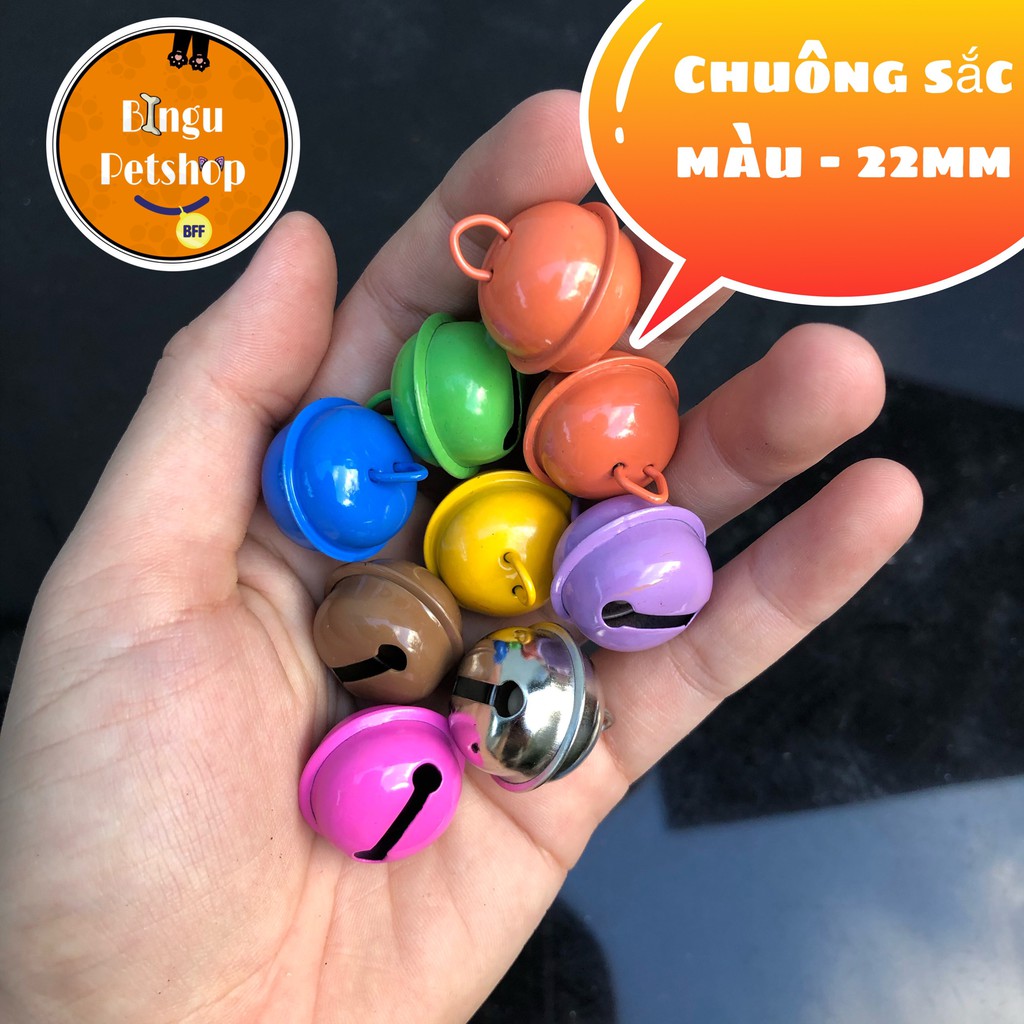 CHUÔNG LỤC LẠC CHO THÚ CƯNG SẮC MÀU 22mm