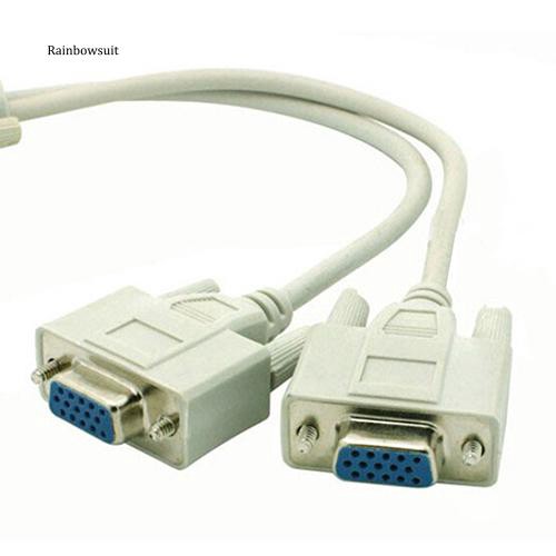 Cáp Chia Chữ Y 2 VGA SVGA Sang 2 Cổng Cắm 15 Pin Chuyên Dụng