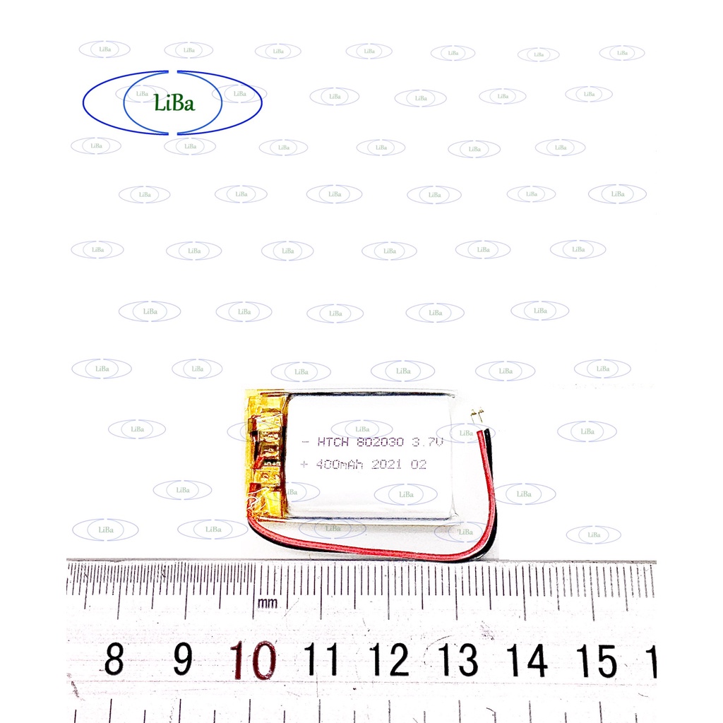 Pin Smart Watch 3.7V 400mAh, 8 x 20 x 30 mm _ LiBa