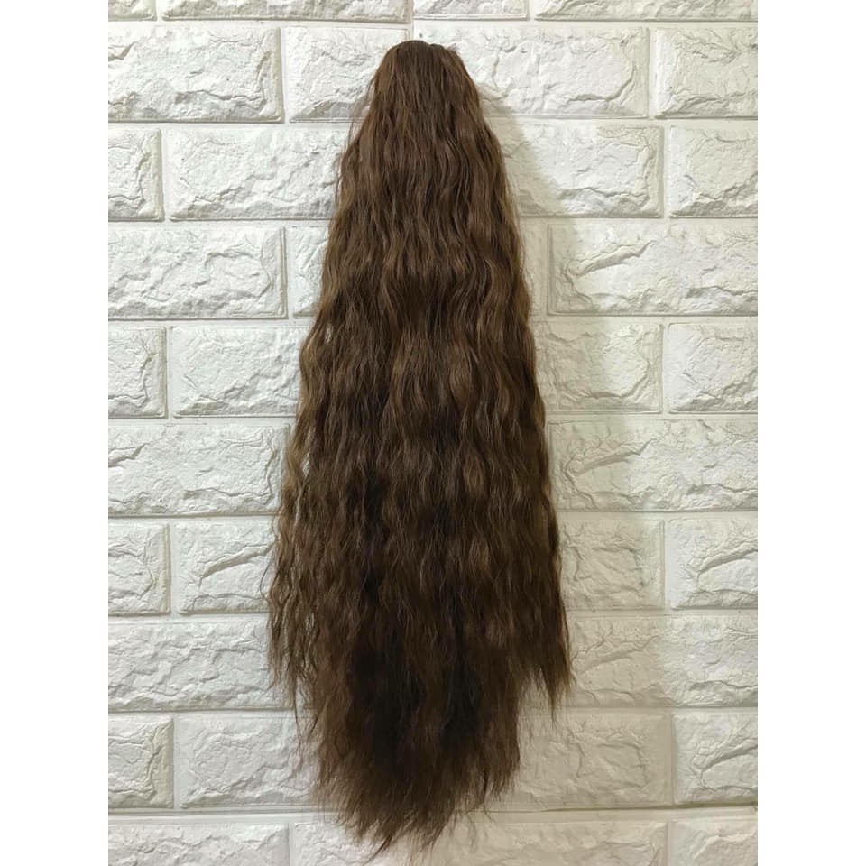 Tóc giả nữ ngoạm đuôi CAO CẤP . Tóc dập xù dài 60cm, cá tính, thời thượng. Mã N153
