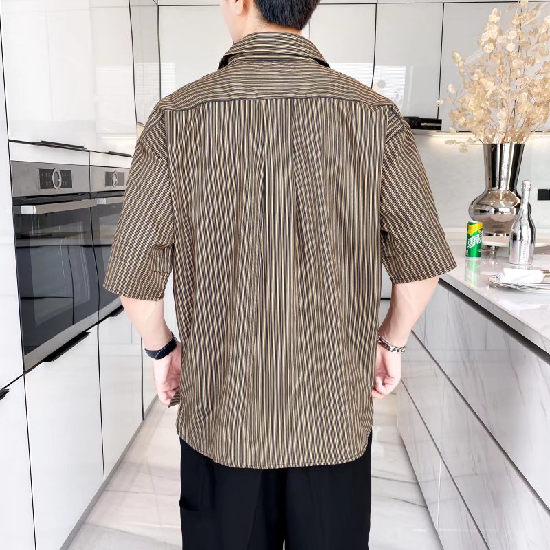 Áo Thun Polo Tay Ngắn Họa Tiết Kẻ Sọc Thời Trang Mùa Hè Chất Lượng Cao Cho Nam Size M-2XL